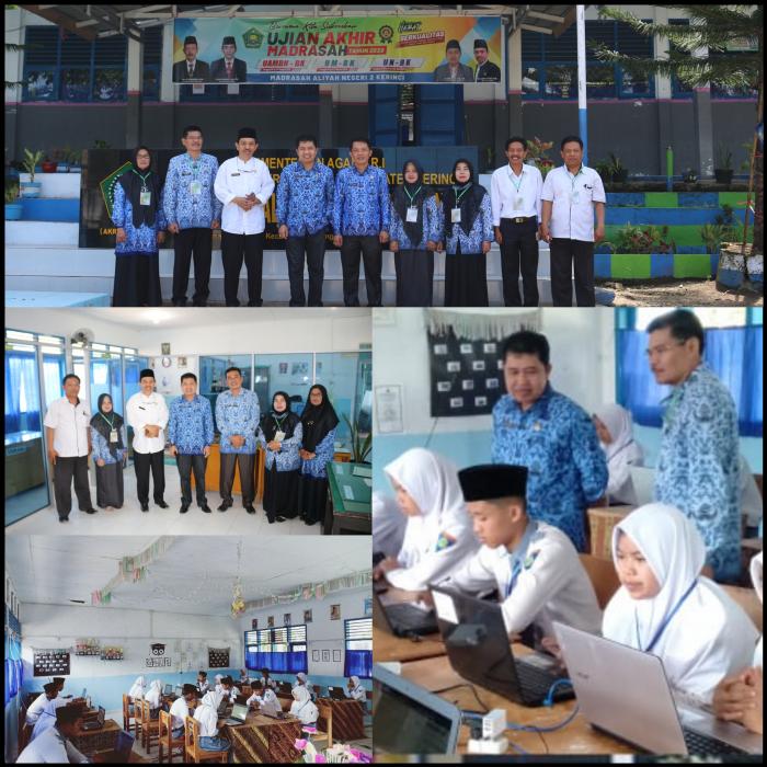 Kepala Kantor Kementrian Agama Kabupaten Kerinci Memantau UMBK MAN 2 Kerinci