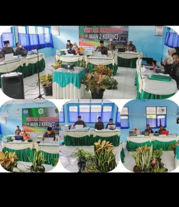 PROSES AKREDITASI SECARA DARING MAN 2 KERINCI