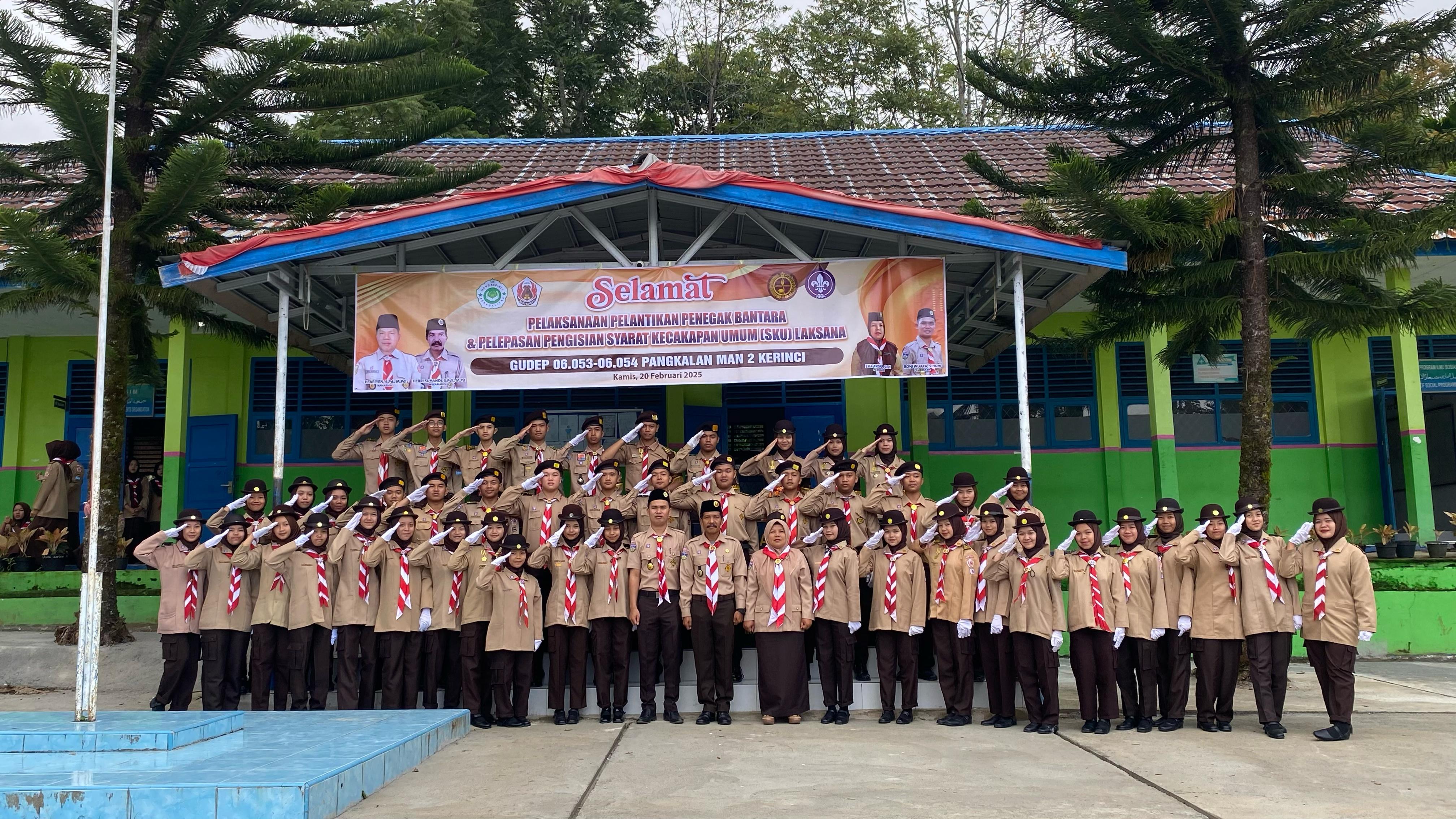  Pelantikan Pramuka Penegak Bantara dan Pelepasan Pengisian Syarat Kecakapan Umum (SKU) Laksana