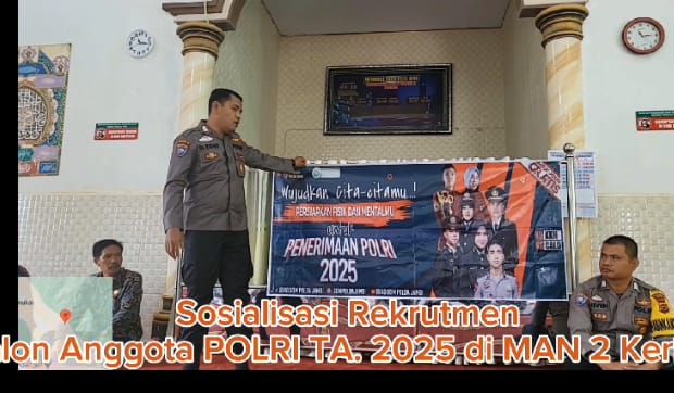 Sosialisasi Rekrutmen Calon Anggota POLRI TA. 2025 di MAN 2 Kerinci