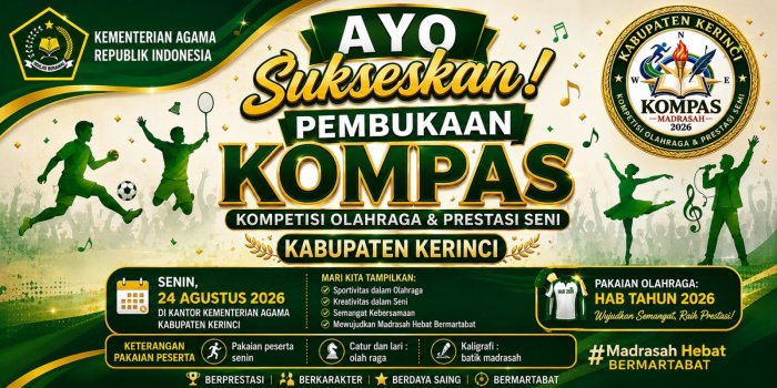 Zyad Zaldy Raih Juara 1 Lari Putra, MAN 2 Kerinci Boyong Prestasi di KOMPAS 2026 Zyad Zaldy Raih Juara 1 Lari Putra, MAN 2 Kerinci Boyong Prestasi di KOMPAS 2026