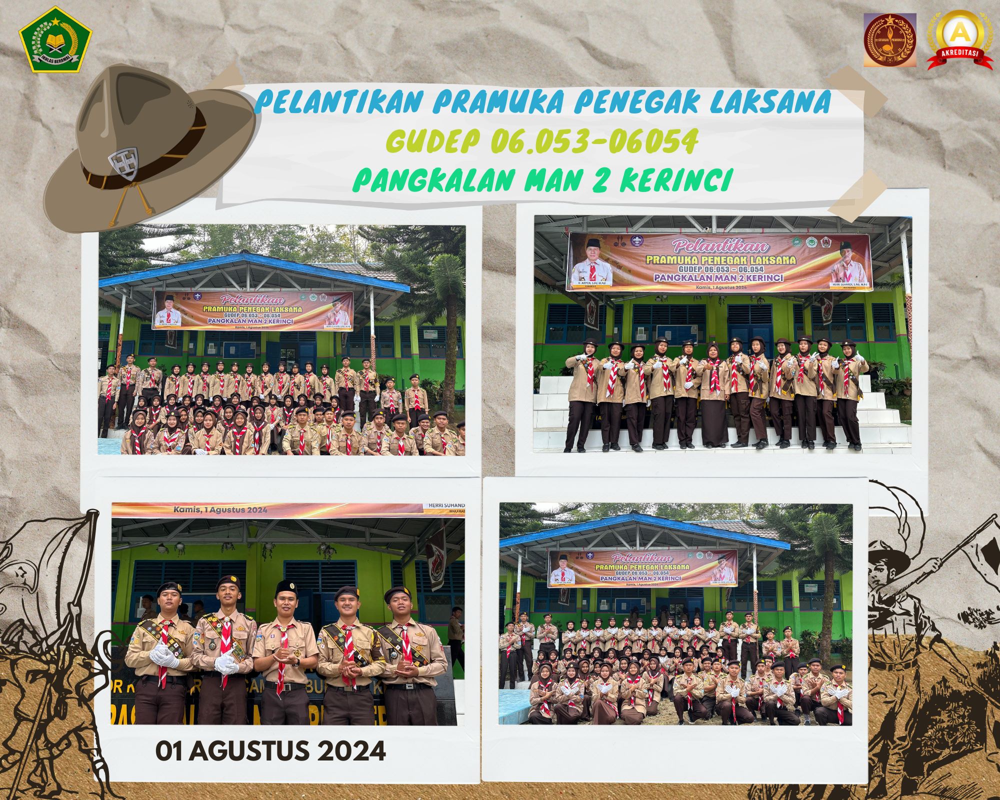 PELANTIKAN PRAMUKA PENEGAK LAKSANA PANGKALAN MAN 2 KERINCI TAHUN 2024