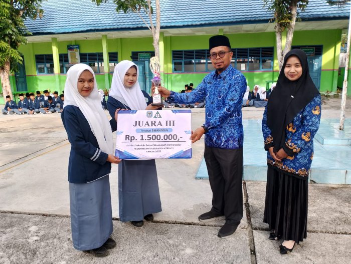 MAN 2 Kerinci Raih Juara 3 Lomba Sekolah / Madrasah Sehat Tingkat Kabupaten Kerinci Tahun 2025