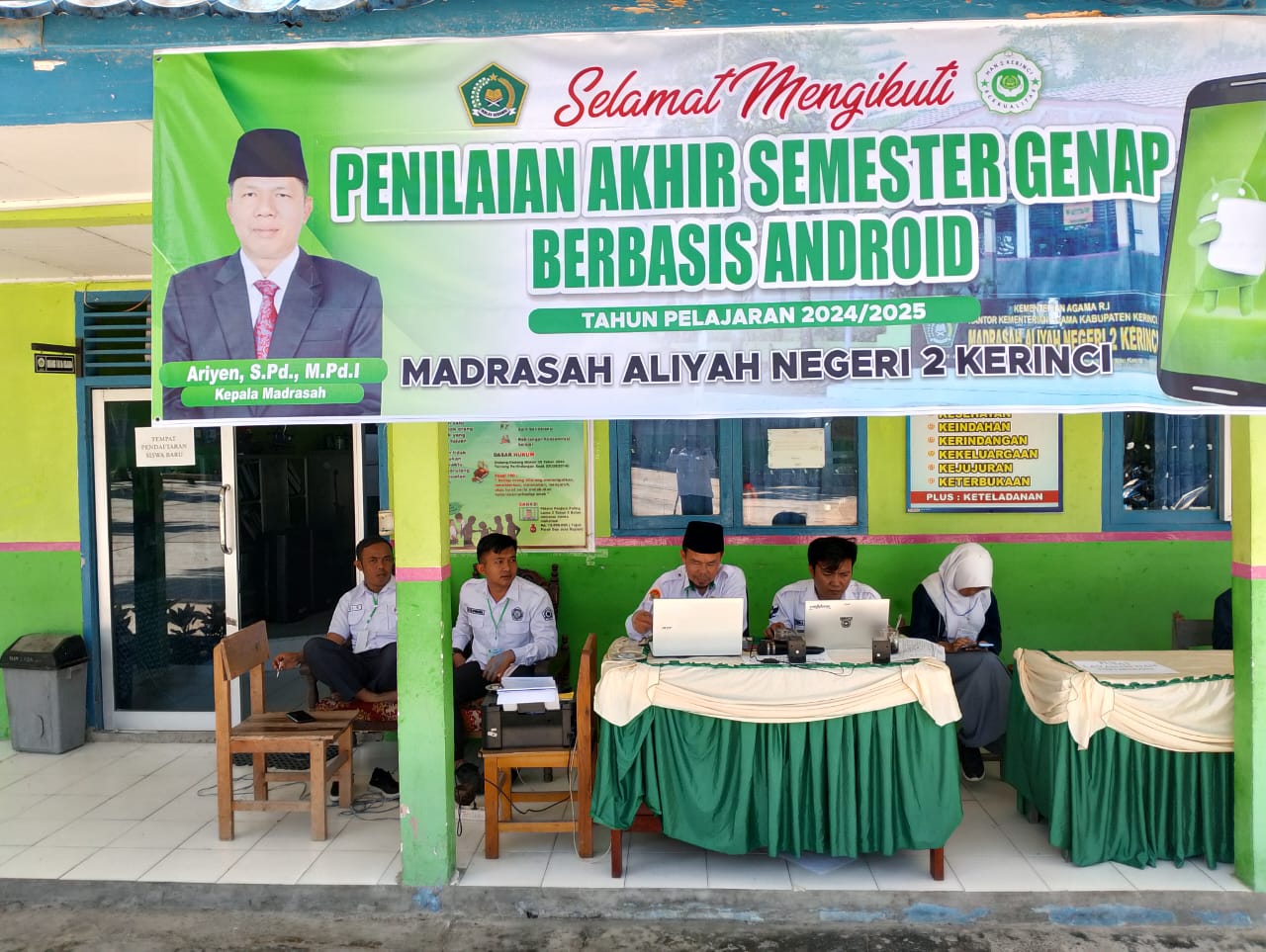 MAN 2 Kerinci Laksanakan Penilaian Akhir Semester (PAS) Berbasis Android
