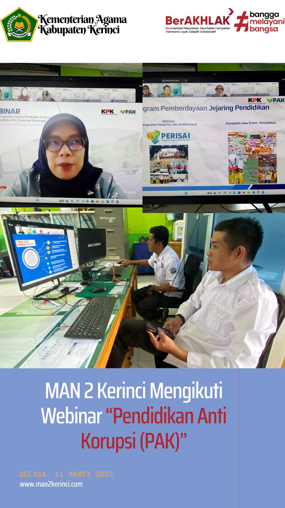 Webinar Pendidikan Anti Korupsi (PAK)
